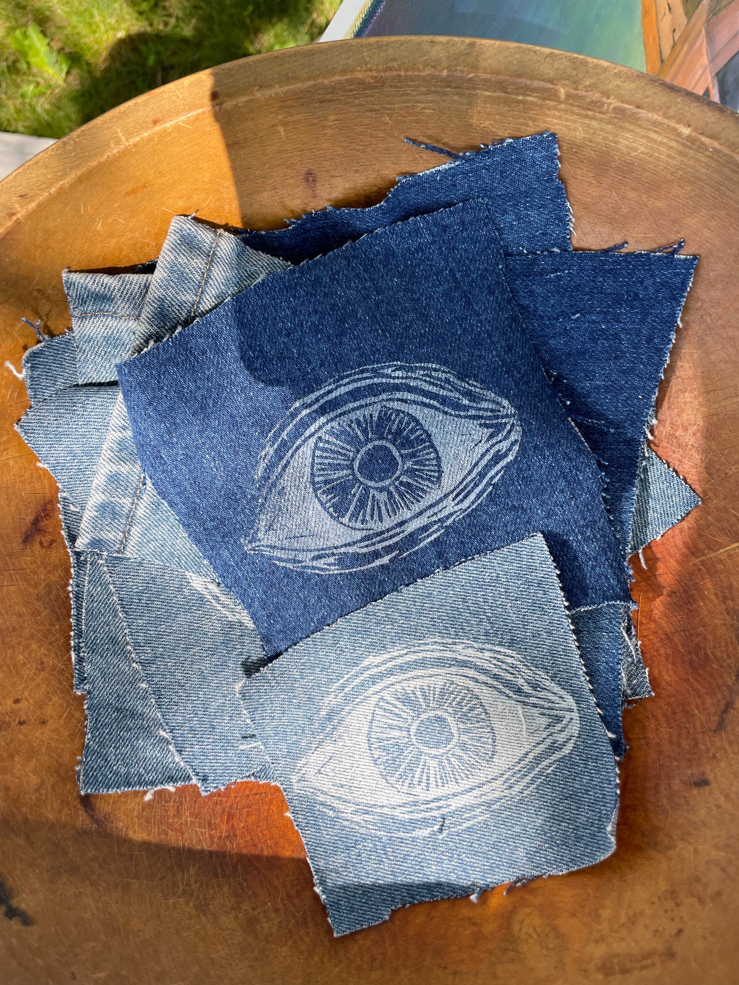 Eyeball Denim Patch